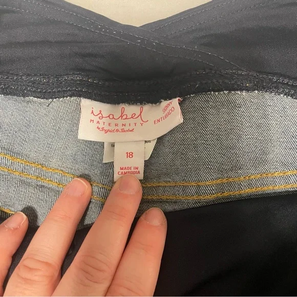 Isabel Maternity Cuffed Skinny Jeans Size 18 - Picture 3 of 4